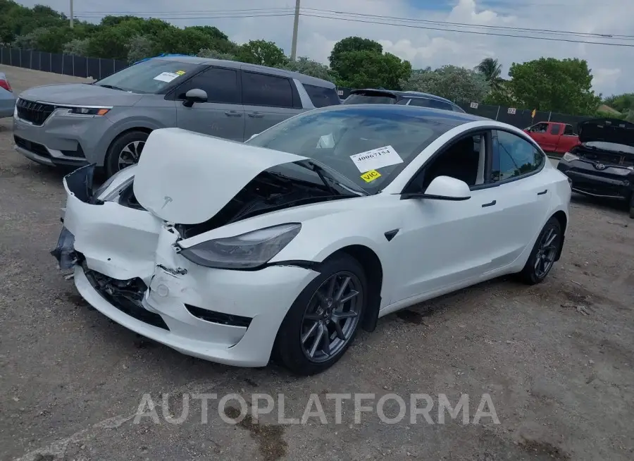 TESLA MODEL 3 2021 vin 5YJ3E1EA3MF991708 from auto auction Iaai