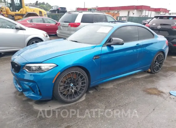 BMW M2 2019 vin WBS2U7C50KVB09346 from auto auction Iaai