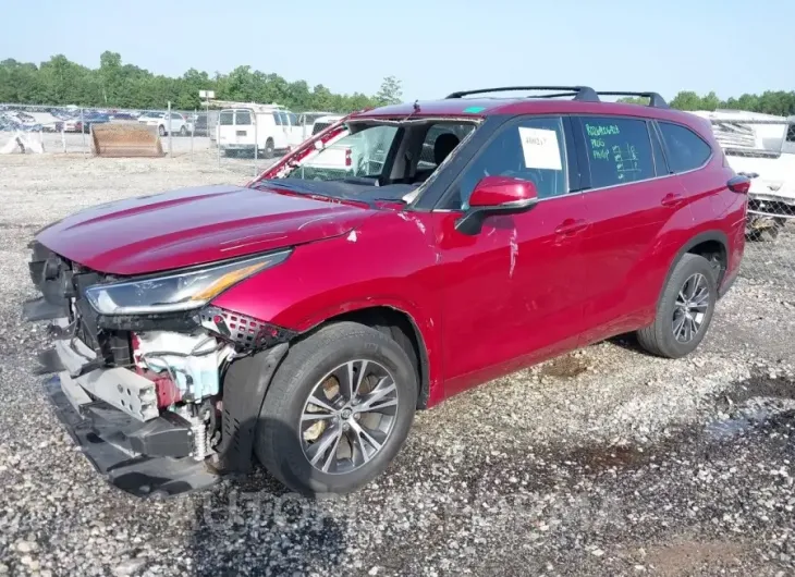 TOYOTA HIGHLANDER 2021 vin 5TDZZRAH3MS060489 from auto auction Iaai