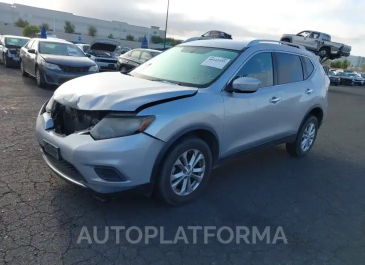 NISSAN ROGUE 2015 vin KNMAT2MT2FP566060 from auto auction Iaai