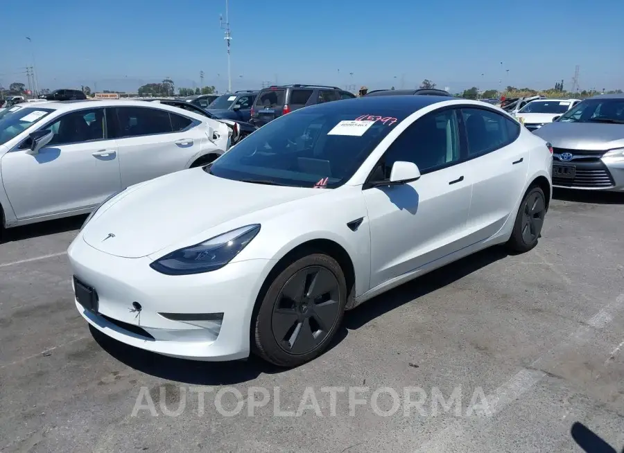 TESLA MODEL 3 2023 vin 5YJ3E1EB8PF389299 from auto auction Iaai