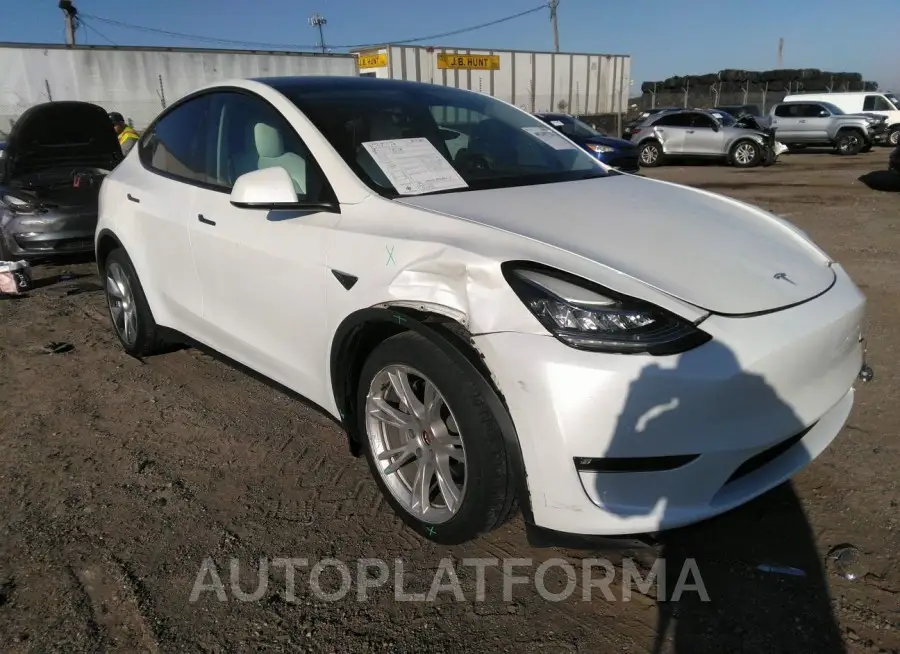 TESLA MODEL Y 2021 vin 5YJYGDEE9MF303439 from auto auction Iaai