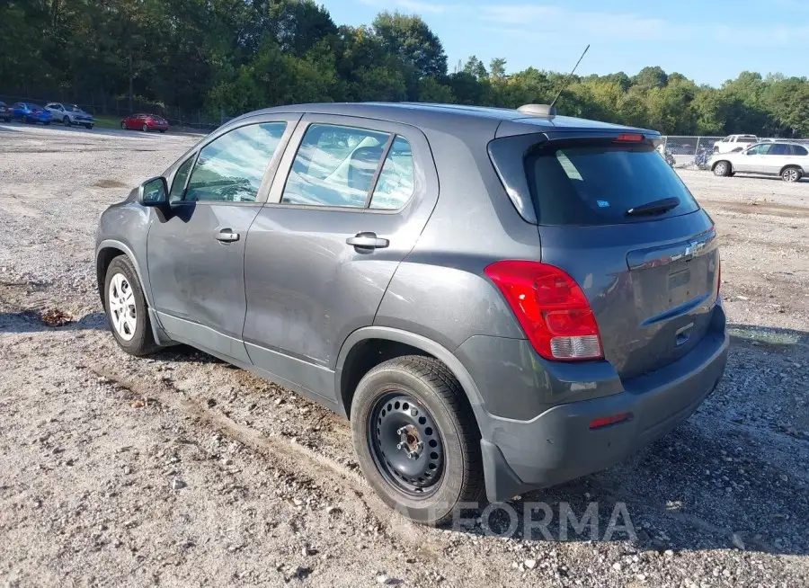 CHEVROLET TRAX 2016 vin 3GNCJKSB0GL151770 from auto auction Iaai