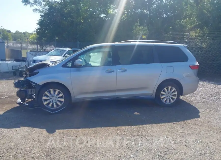 TOYOTA SIENNA 2015 vin 5TDDK3DC8FS125531 from auto auction Iaai