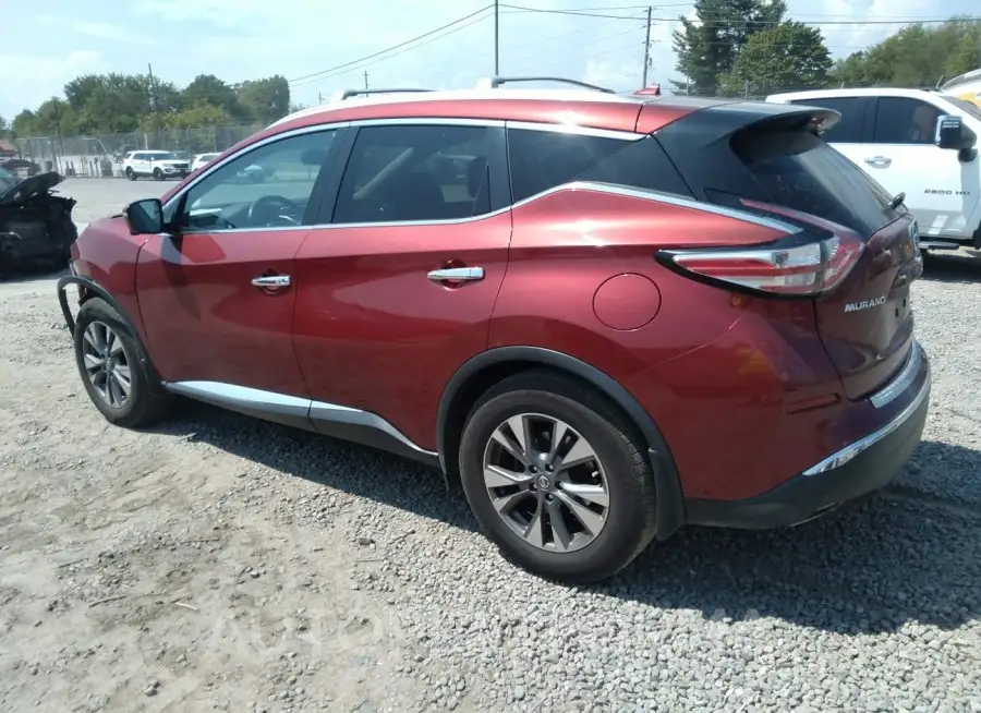 NISSAN MURANO 2015 vin 5N1AZ2MG9FN274463 from auto auction Iaai