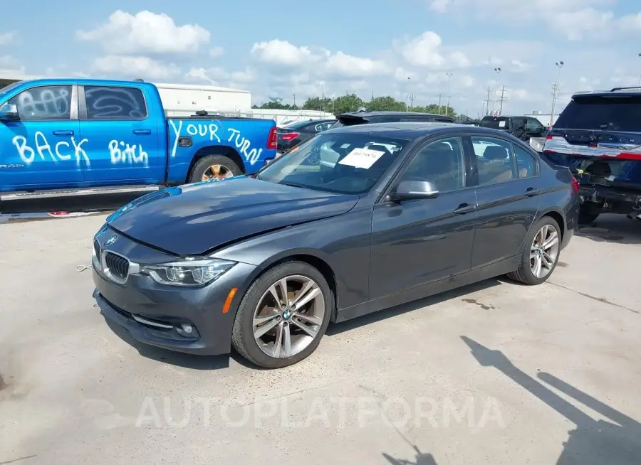 BMW 328I  2016 vin WBA8E9G59GNT47167 from auto auction Iaai