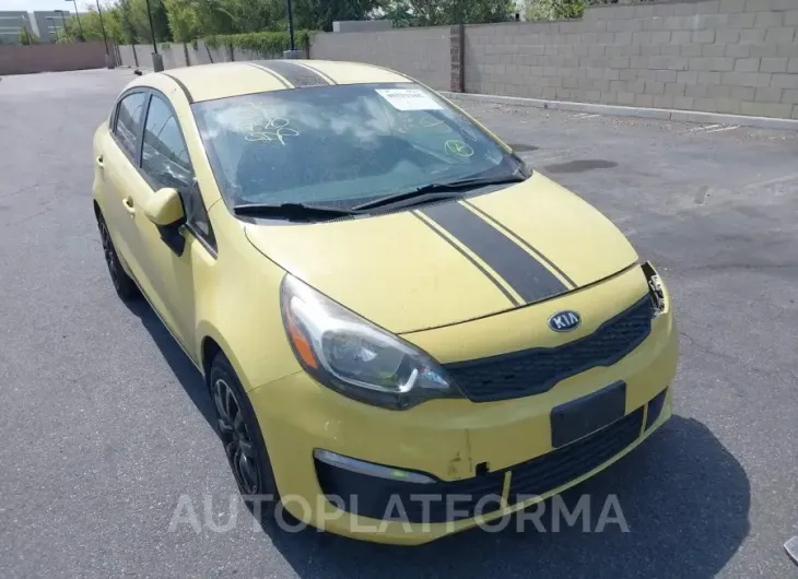 KIA RIO 2016 vin KNADM4A30G6598505 from auto auction Iaai