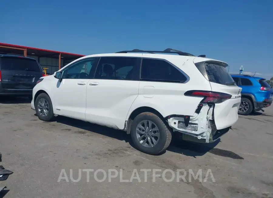 TOYOTA SIENNA 2021 vin 5TDKRKEC4MS073145 from auto auction Iaai