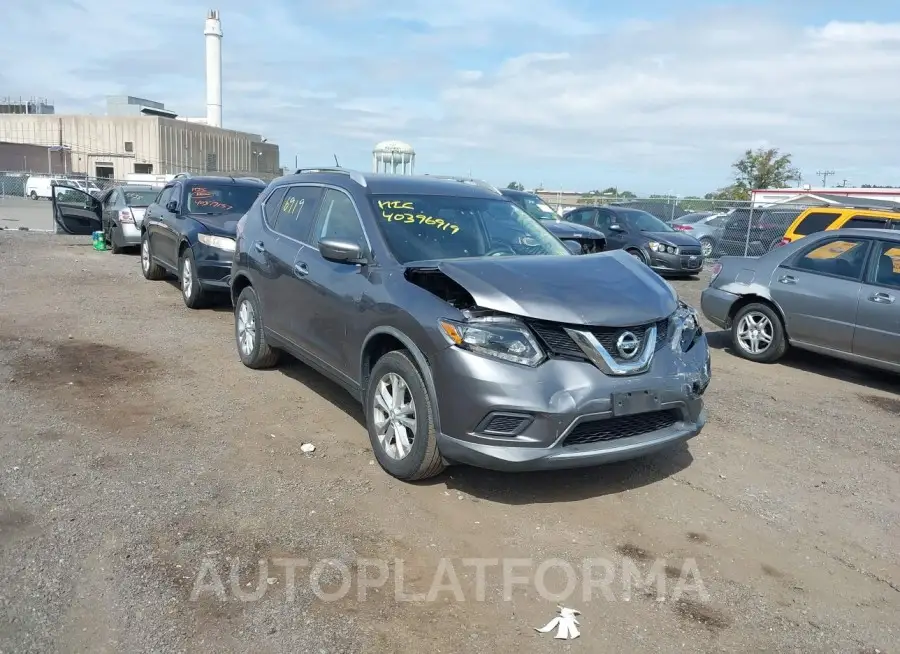 NISSAN ROGUE 2016 vin KNMAT2MV1GP701824 from auto auction Iaai