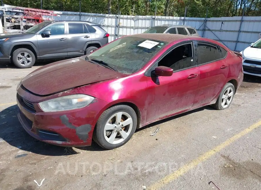 DODGE DART 2015 vin 1C3CDFBB2FD319537 from auto auction Iaai