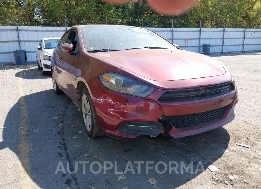 DODGE DART 2015 vin 1C3CDFBB2FD319537 from auto auction Iaai