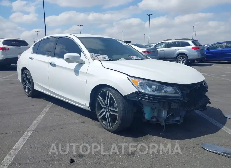 HONDA ACCORD 2016 vin 1HGCR3F86GA014041 from auto auction Iaai