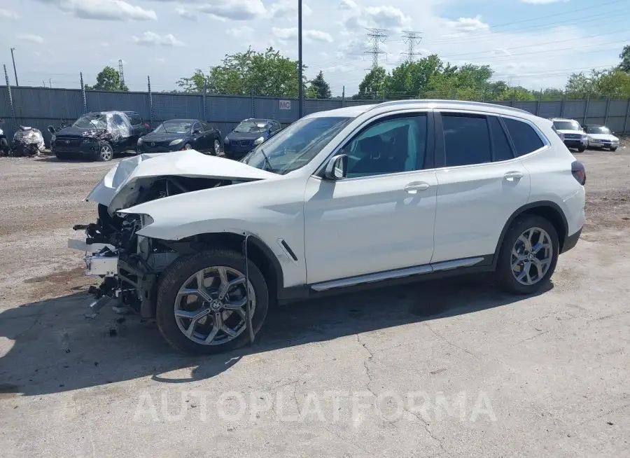 BMW X3 2024 vin 5UX53DP06R9W22278 from auto auction Iaai