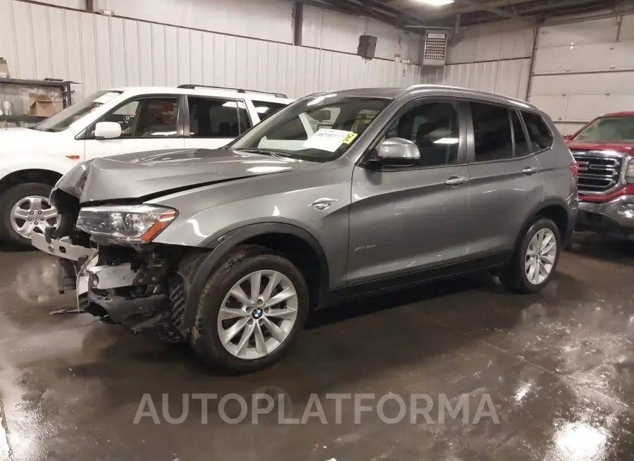 BMW X3 2016 vin 5UXWX9C54G0D67528 from auto auction Iaai