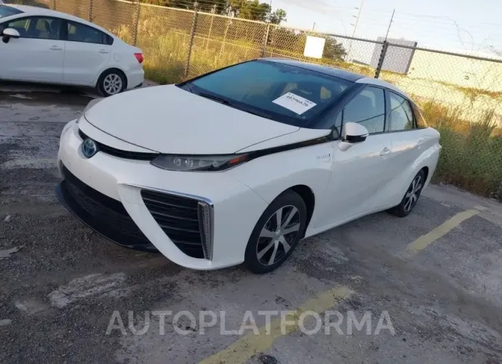 TOYOTA MIRAI 2017 vin JTDBVRBD2HA002885 from auto auction Iaai