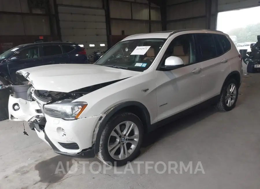 BMW X3 2016 vin 5UXWX9C53G0D66483 from auto auction Iaai