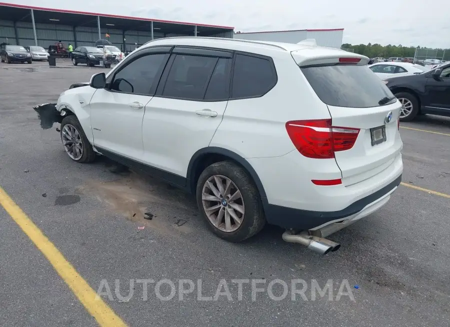 BMW X3 2017 vin 5UXWZ7C36H0V93629 from auto auction Iaai