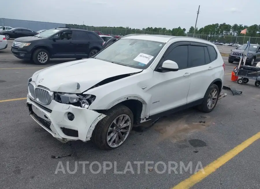 BMW X3 2017 vin 5UXWZ7C36H0V93629 from auto auction Iaai