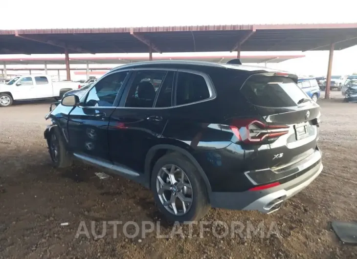 BMW X3 2022 vin 5UX43DP01N9M51395 from auto auction Iaai