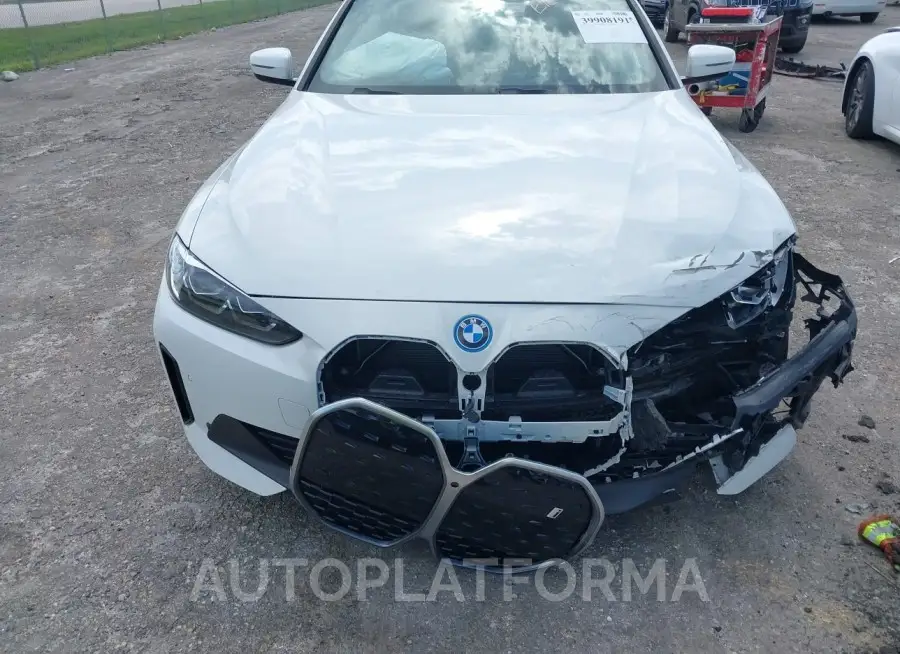 BMW I4 2023 vin WBY43AW03PFP47832 from auto auction Iaai