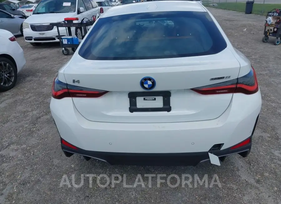 BMW I4 2023 vin WBY43AW03PFP47832 from auto auction Iaai