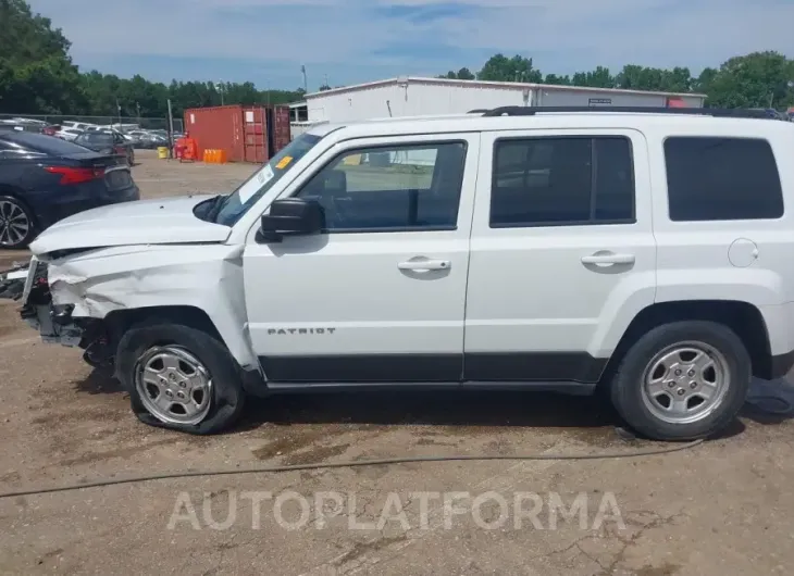 JEEP PATRIOT 2016 vin 1C4NJPBB6GD602284 from auto auction Iaai