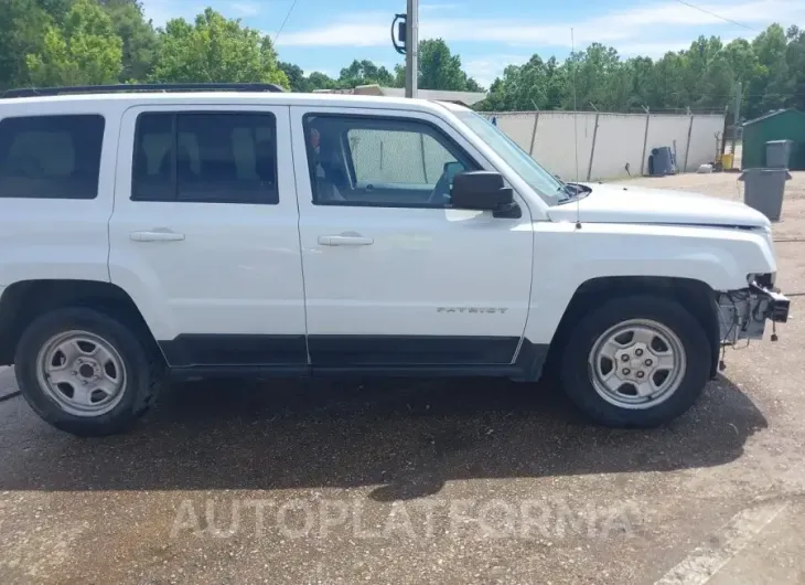 JEEP PATRIOT 2016 vin 1C4NJPBB6GD602284 from auto auction Iaai