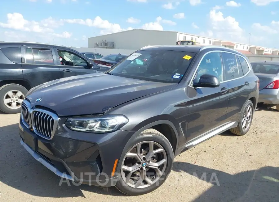 BMW X3 2023 vin 5UX43DP02P9R82303 from auto auction Iaai