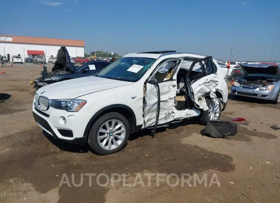 BMW X3 2017 vin 5UXWZ7C38H0V90070 from auto auction Iaai