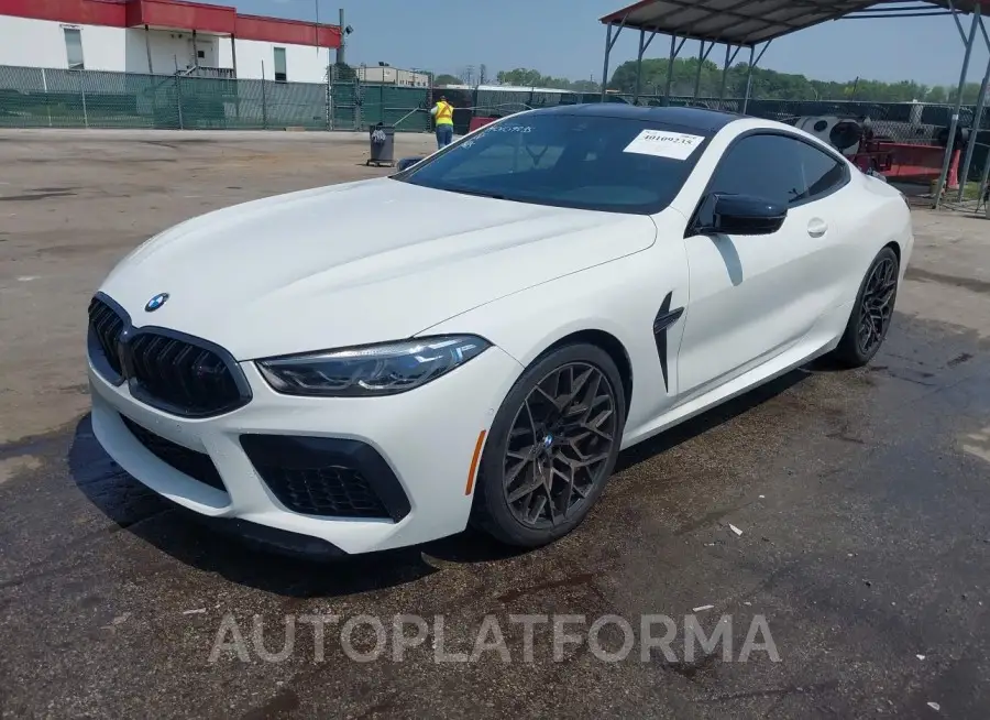 BMW M8 2022 vin WBSAE0C07NCJ17350 from auto auction Iaai