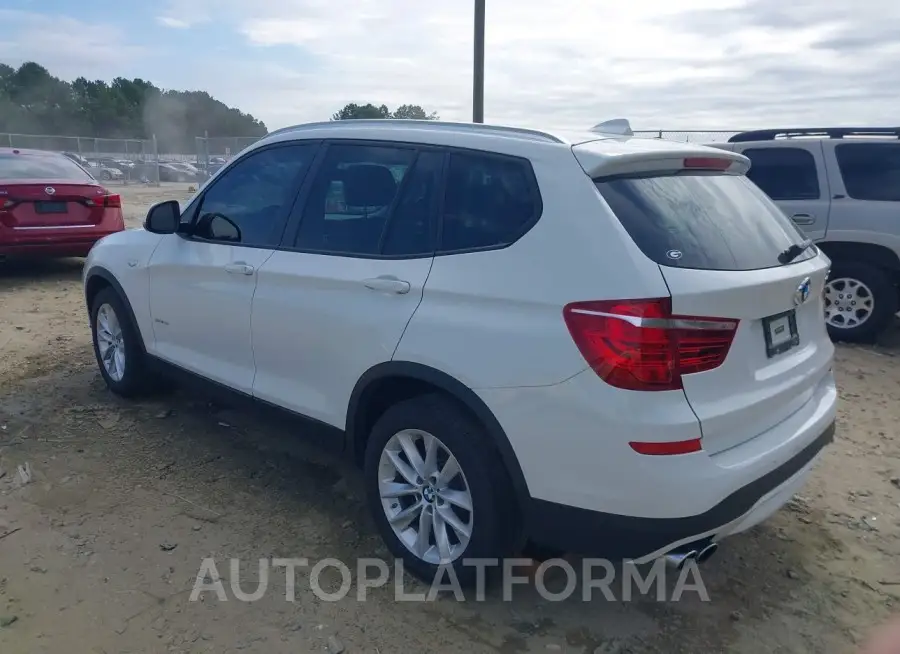 BMW X3 2017 vin 5UXWZ7C5XH0U46005 from auto auction Iaai