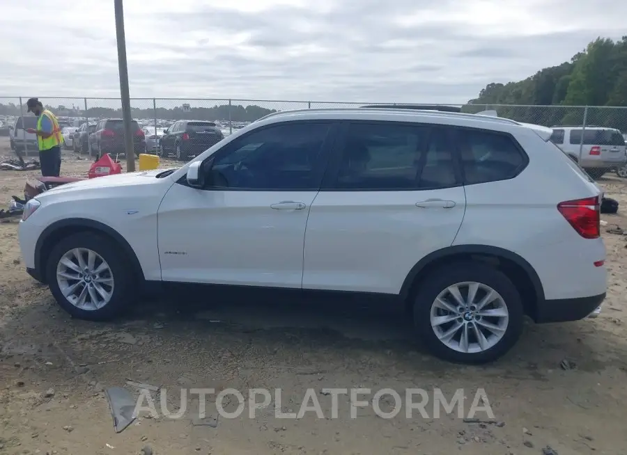 BMW X3 2017 vin 5UXWZ7C5XH0U46005 from auto auction Iaai