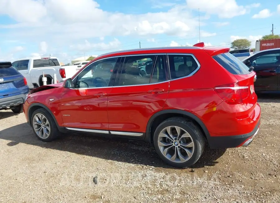 BMW X3 2016 vin 5UXWX9C58G0D70450 from auto auction Iaai