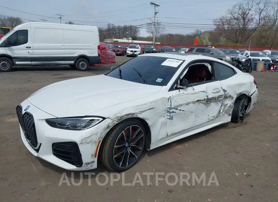 BMW M440I 2021 vin WBA13AR08MCG30664 from auto auction Iaai