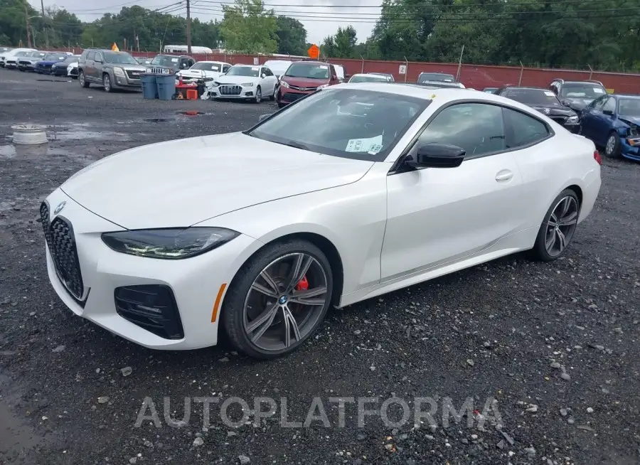 BMW 430I 2022 vin WBA73AP07NCK49612 from auto auction Iaai