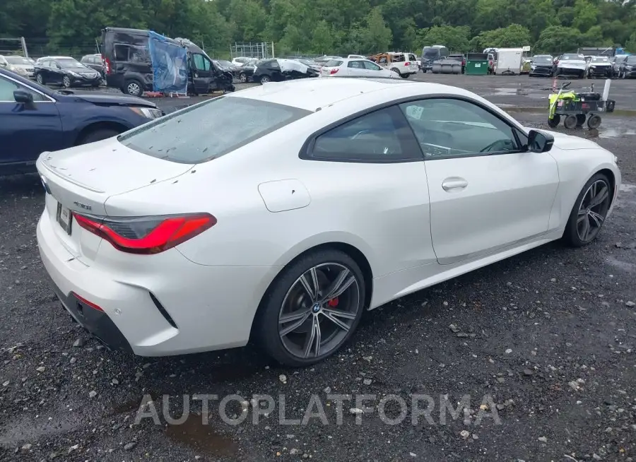 BMW 430I 2022 vin WBA73AP07NCK49612 from auto auction Iaai