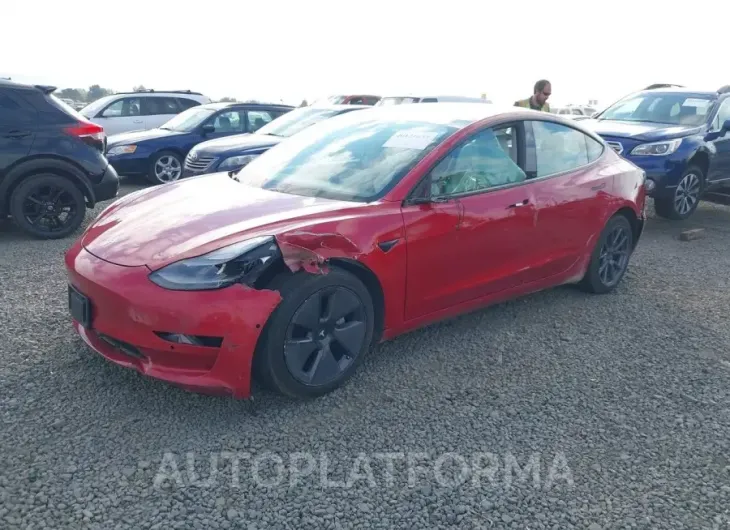 TESLA MODEL 3 2021 vin 5YJ3E1EB7MF055342 from auto auction Iaai