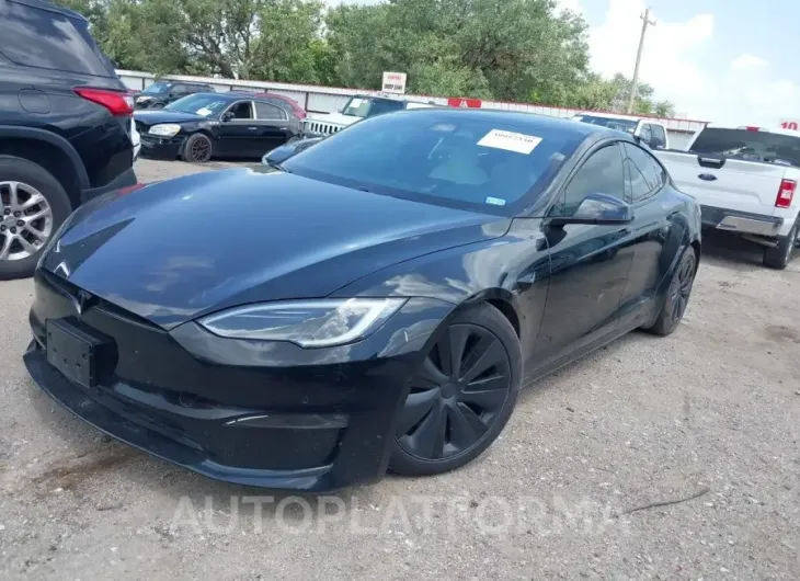 TESLA MODEL S 2022 vin 5YJSA1E55NF487608 from auto auction Iaai