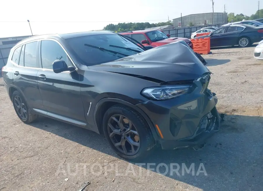 BMW X3 2024 vin 5UX43DP09R9V92723 from auto auction Iaai