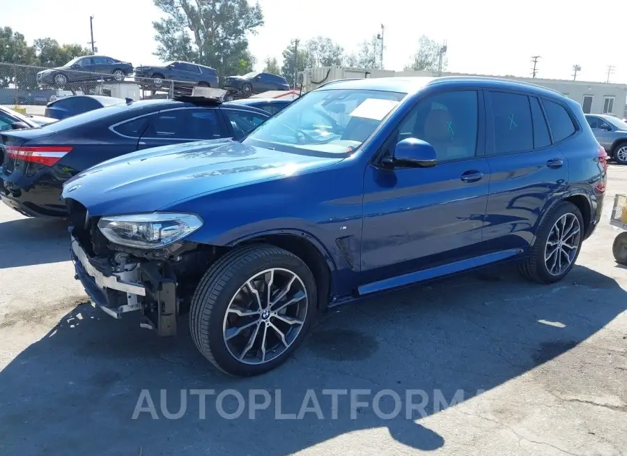 BMW X3 2019 vin 5UXTR9C54KLE14691 from auto auction Iaai