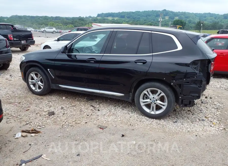 BMW X3 2020 vin 5UXTY3C06LLE55393 from auto auction Iaai