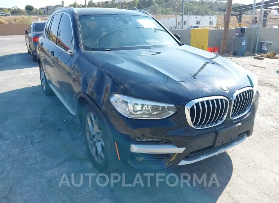 BMW X3 2021 vin 5UXTY3C0XM9E02257 from auto auction Iaai