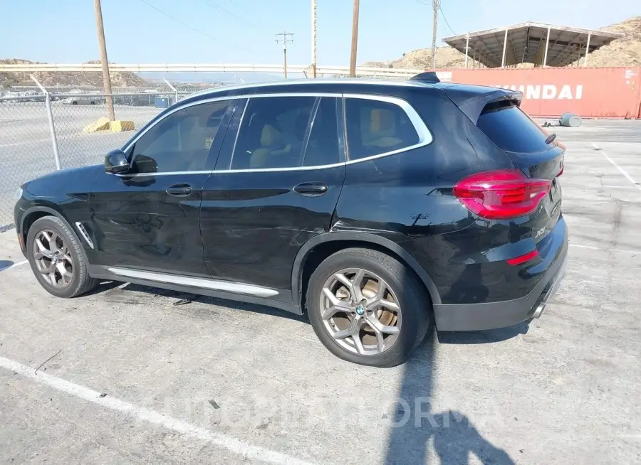 BMW X3 2021 vin 5UXTY3C0XM9E02257 from auto auction Iaai