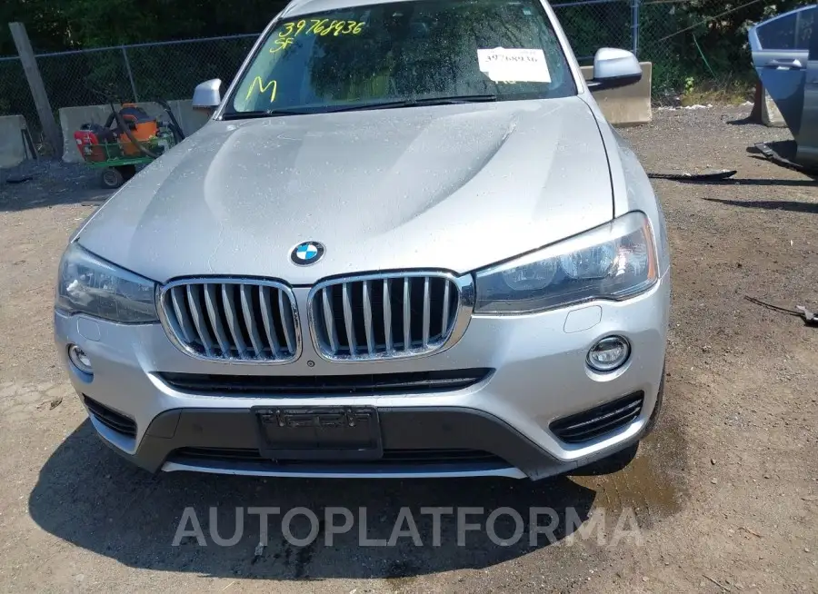 BMW X3 2016 vin 5UXWX9C50G0D73844 from auto auction Iaai