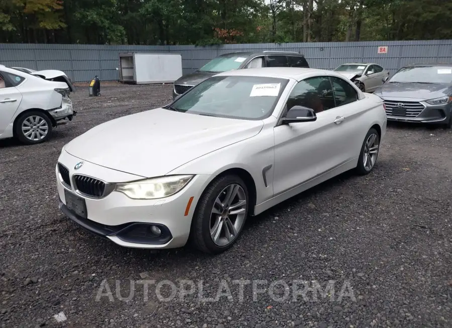 BMW 428I 2015 vin WBA3V9C56F5A78580 from auto auction Iaai