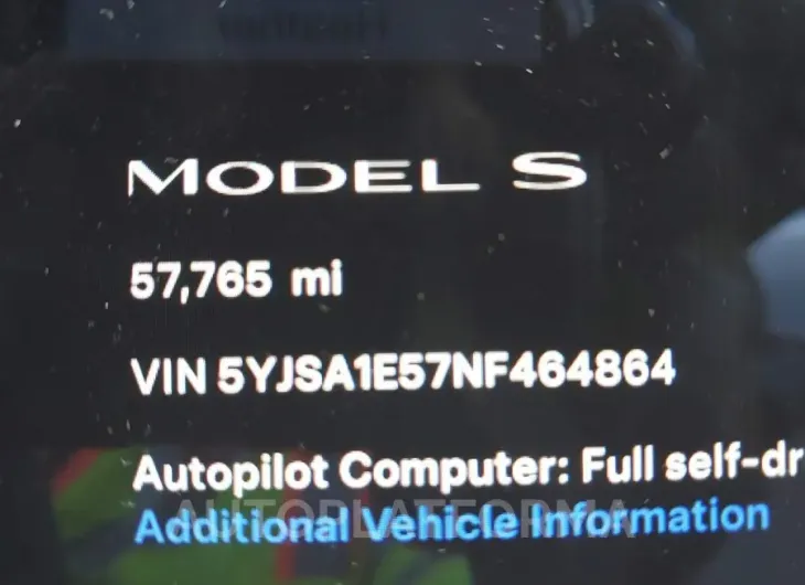 TESLA MODEL S 2022 vin 5YJSA1E57NF464864 from auto auction Iaai