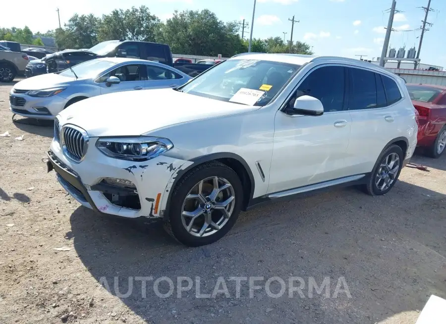 BMW X3 2020 vin 5UXTY3C02LLU72785 from auto auction Iaai