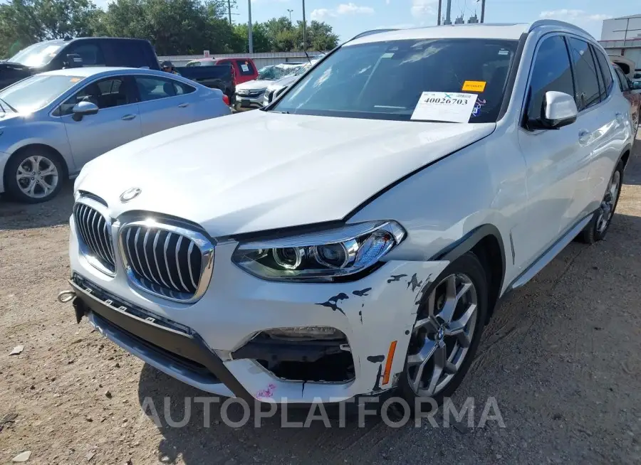 BMW X3 2020 vin 5UXTY3C02LLU72785 from auto auction Iaai