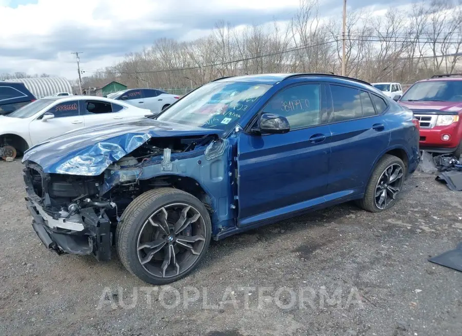 BMW X4 M 2020 vin 5YMUJ0C0XL9B04516 from auto auction Iaai