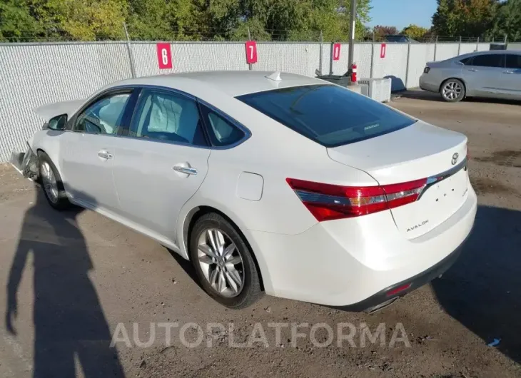 TOYOTA AVALON 2015 vin 4T1BK1EB3FU137868 from auto auction Iaai